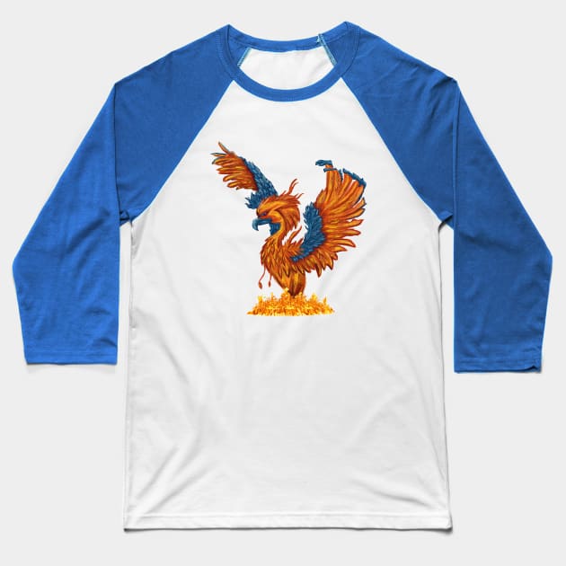 phoenix artwork Baseball T-Shirt by Snapdragon